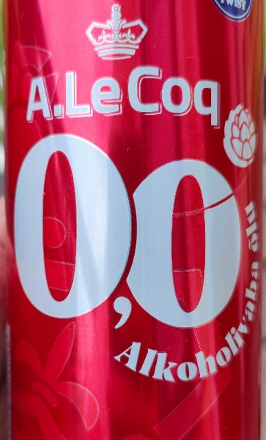 0.0 Alkoholivaba õlu 0.0%, A. Le Coq (Olvi), Estonia
