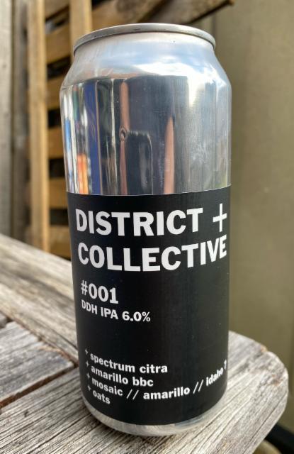 #001 DDH IPA 6.0%, District + Collective, England
