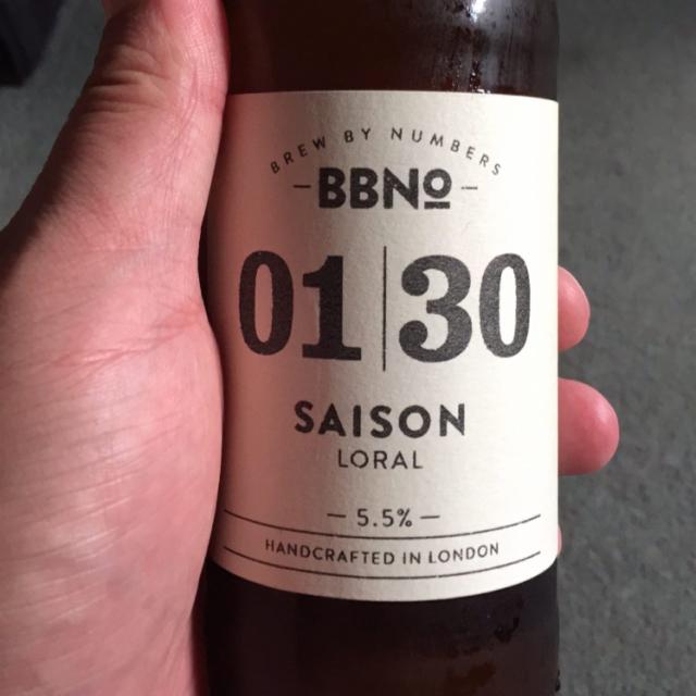 01|30 Saison - Loral 5.5%, Brew By Numbers, England