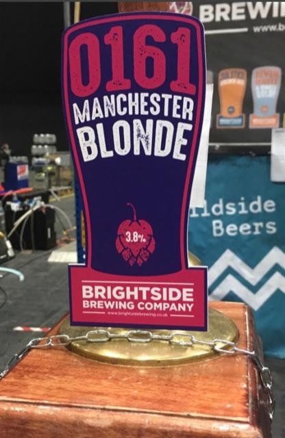 0161 Manchester Blonde 3.8%, Brightside Brewing, England