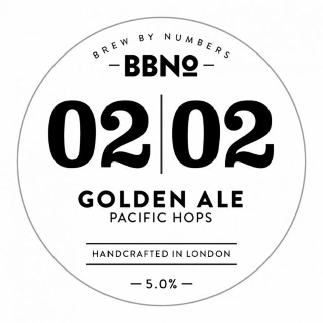 02|02 Golden Ale - Pacific Hops 5.0%, Brew By Numbers, England