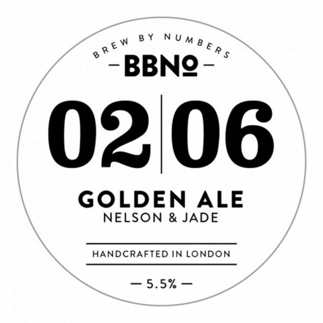 02|06 Golden Ale - Nelson & Jade 5.3%, Brew By Numbers, England