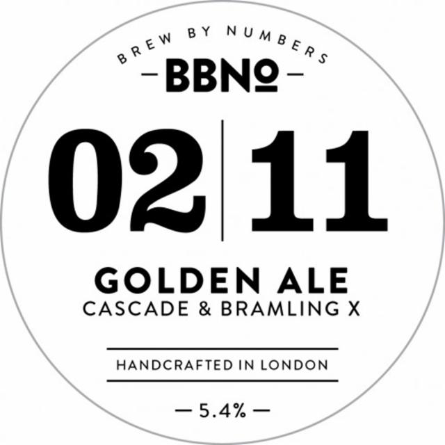 02|11 Golden Ale - Cascade & Bramling X 5.4%, Brew By Numbers, England