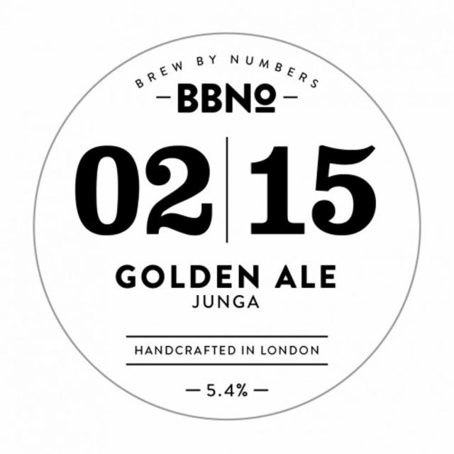 02|15 Golden Ale - Junga 5.4%, Brew By Numbers, England
