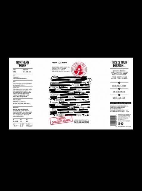 032 Patrons Exclusive / Terror's Chocolate Orange 5.0%, Northern Monk Brew Co., England