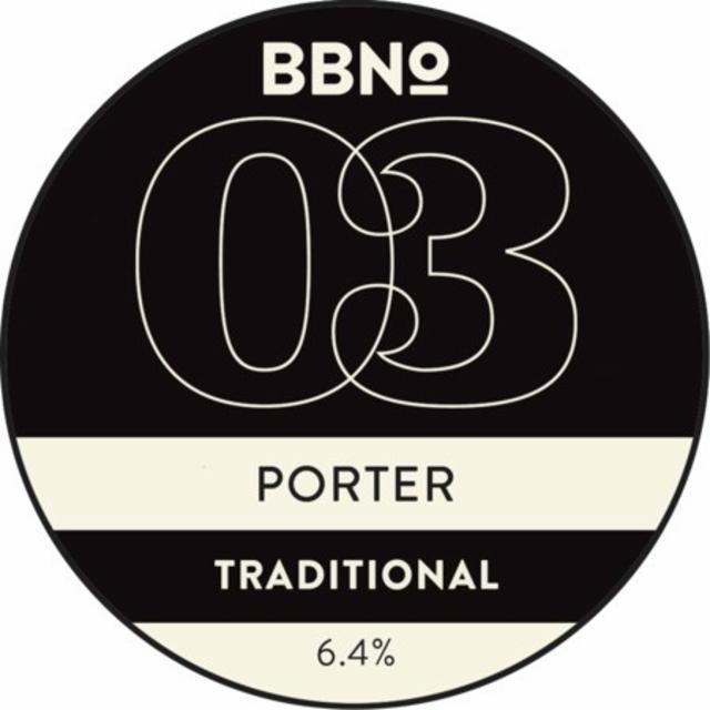 03 Porter - Traditional 6.4%, Brew By Numbers, England