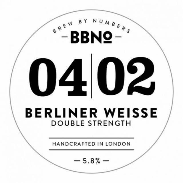04|02 Berliner Weisse - Double Strength 6.0%, Brew By Numbers, England