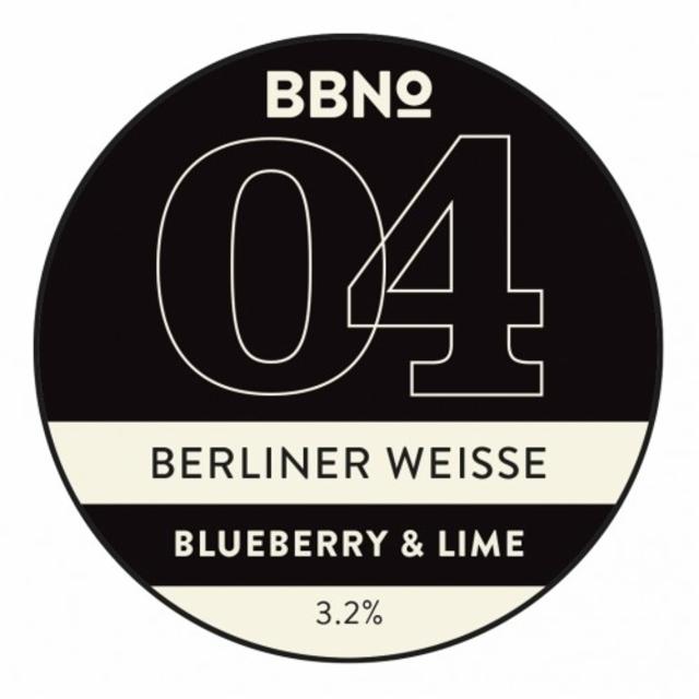 04 Berliner Weisse - Blueberry & Lime 3.2%, Brew By Numbers, England