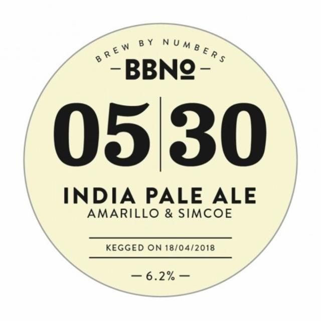05|30 India Pale Ale - Amarillo & Simcoe 6.2%, Brew By Numbers, England