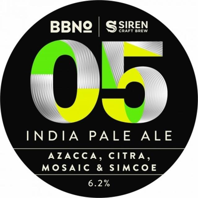 05 IPA - Azacca, Citra, Mosaic & Simcoe (Siren Collaboration) 6.2%, Brew By Numbers, England