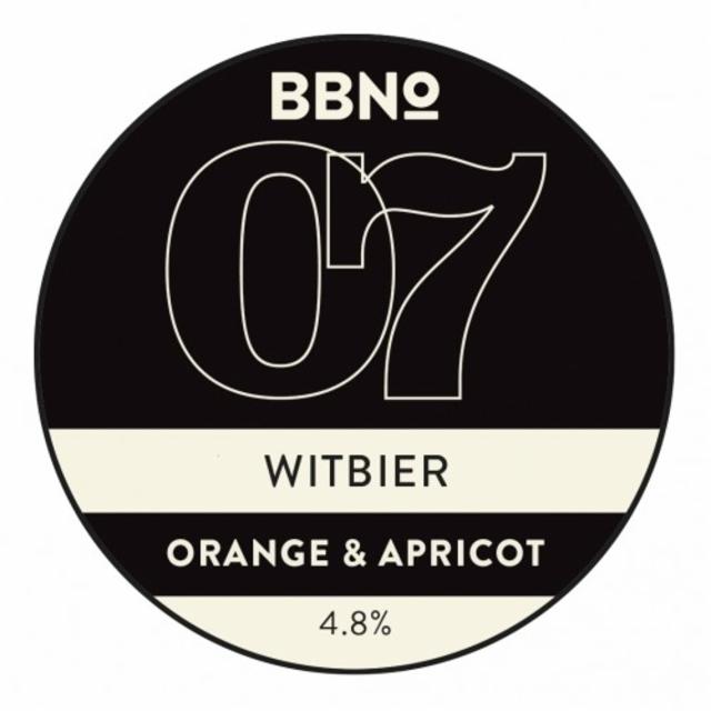 07 Witbier - Orange & Apricot 4.8%, Brew By Numbers, England
