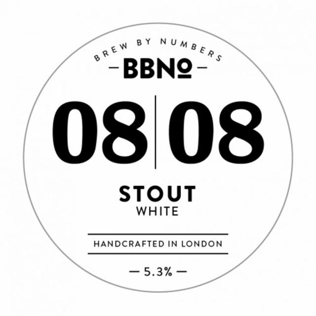 08|08 Stout - White 5.3%, Brew By Numbers, England