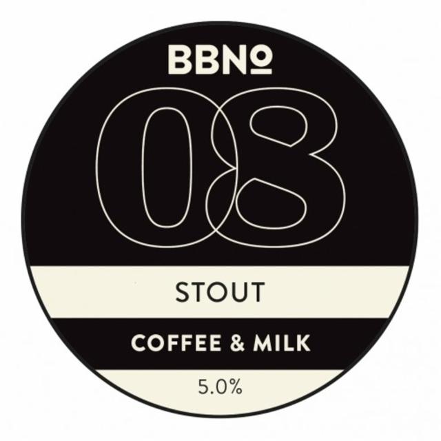 08 Stout - Coffee & Milk 5.5%, Brew By Numbers, England