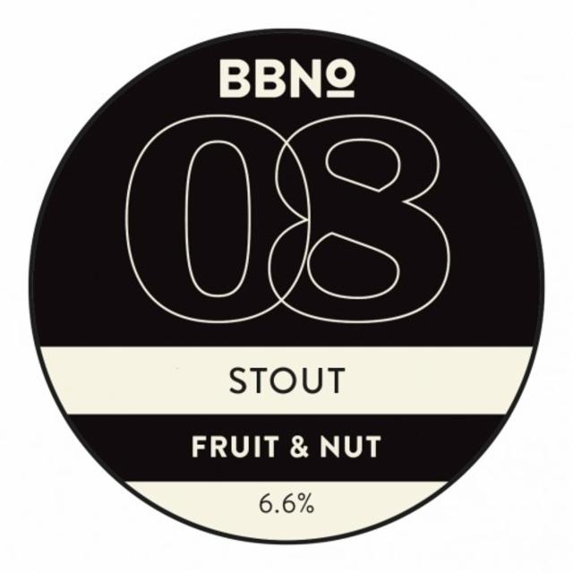 08 Stout - Fruit & Nut 6.6%, Brew By Numbers, England