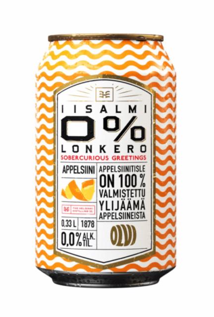 Olvi Iisalmi Appelsiini Alkoholiton Lonkero 0%, Olvi, Finland