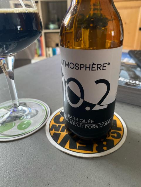 10.2 Barriquée - Oatmeal Stout Poire Coing 5.9%, Brasserie Atmosphère, France