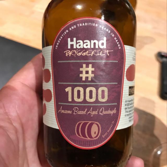 #1000 Amarone Barrel Aged Quadruple 10.4%, Haandbryggeriet AS, Norway