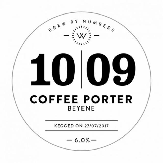 10|09 Coffee Porter - Beyene 6.0%, Brew By Numbers, England