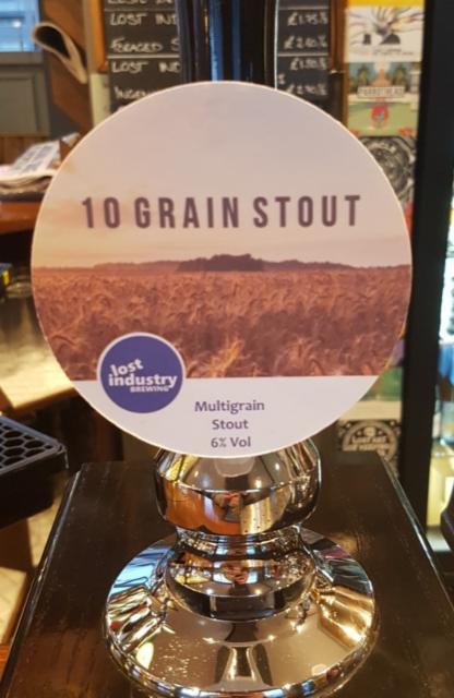 10 Grain Stout 6.0%, Lost Industry Brewing, England