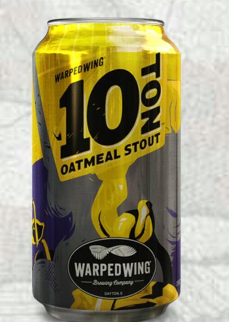 10 Ton Oatmeal Stout 7.0%, Warped Wing Brewing, United States