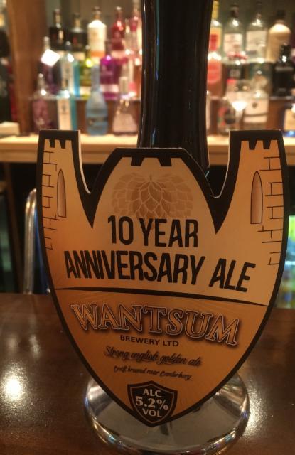 10 Year Anniversary Ale 5.2%, Wantsum Brewery, England