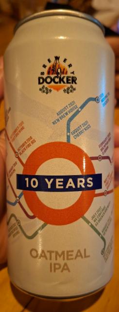 10 years Oatmeal IPA, Brewery Docker