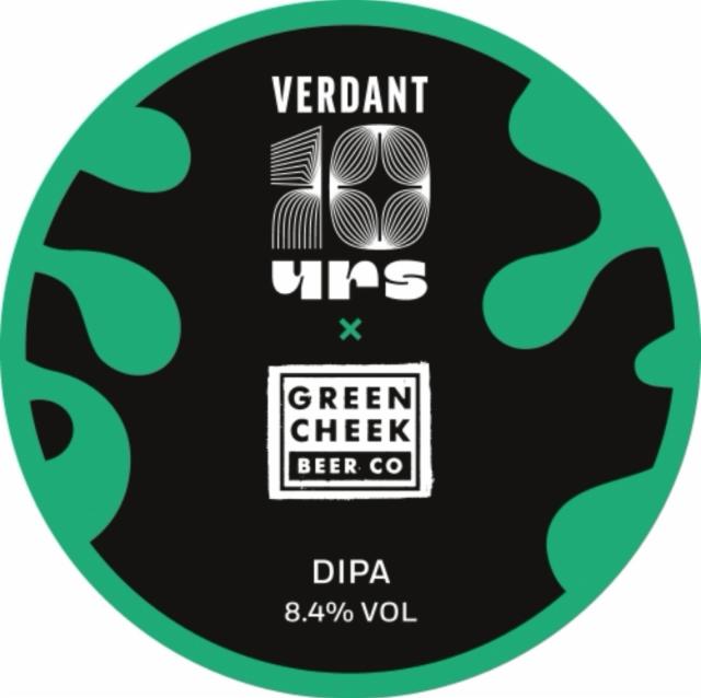 10yrs x Green Cheek Beer Co 8.4%, Verdant Brewing Co., England
