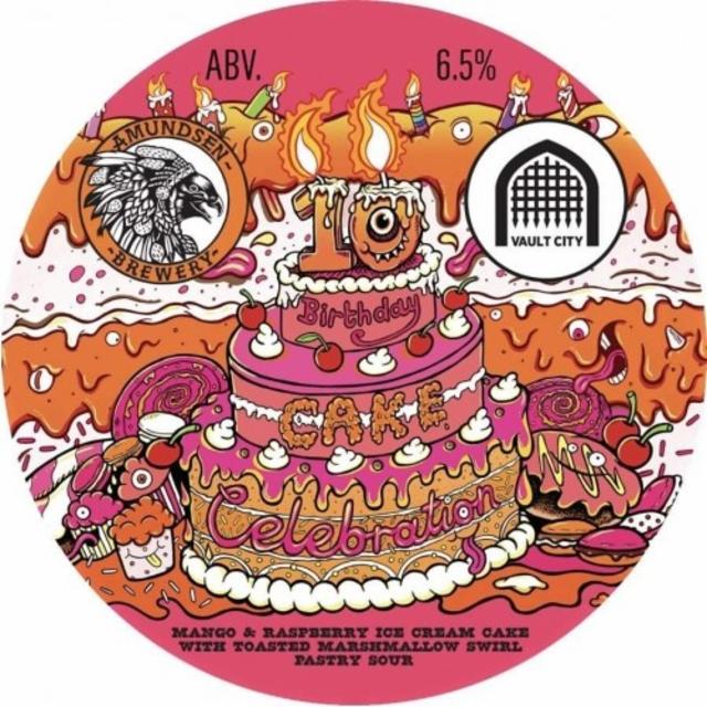10th Birthday Cake Celebration - Vault City 6.5%, Amundsen Bryggeri, Norway