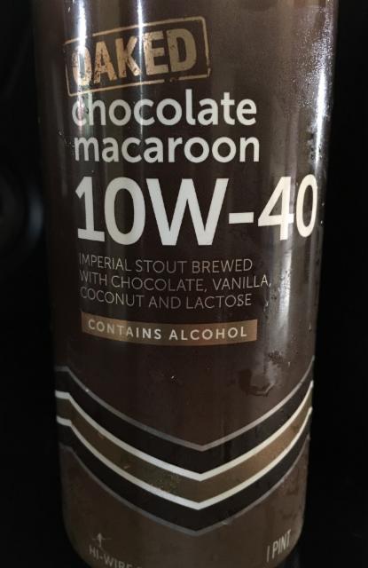 10W-40 Oaked Chocolate Macaroon 9.2%, Hi-Wire Brewing, United States