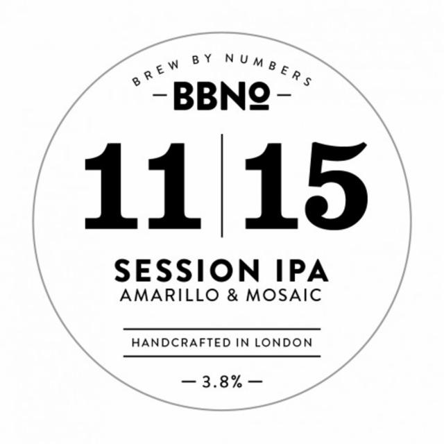 11|15 Session IPA - Amarillo & Mosaic 4.5%, Brew By Numbers, England