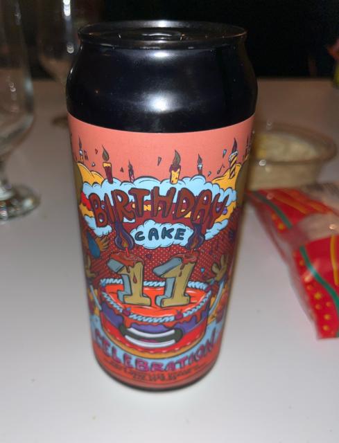 11th birthday cake - coffee chocolate cake with maple butter & vanille crème barrel aged stout 11.2%, Amundsen Bryggeri, Norway