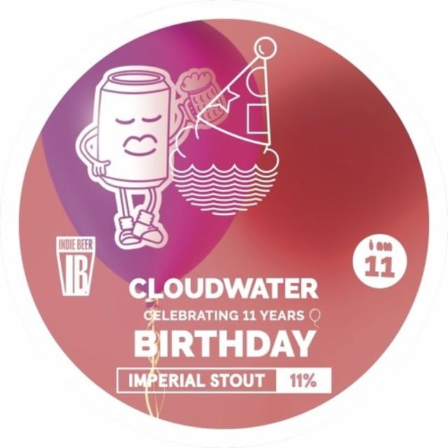 11th Birthday Imperial Stout 11.0%, Cloudwater Brew Co., England