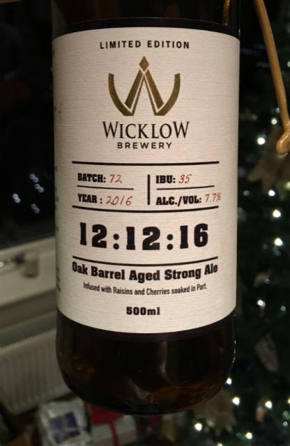 12:12:16 7.7%, Wicklow Wolf Brewing, Ireland