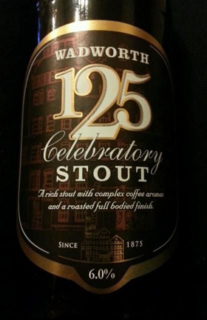 125 Celebratory Stout 6.0%, Wadworth Brewery, England