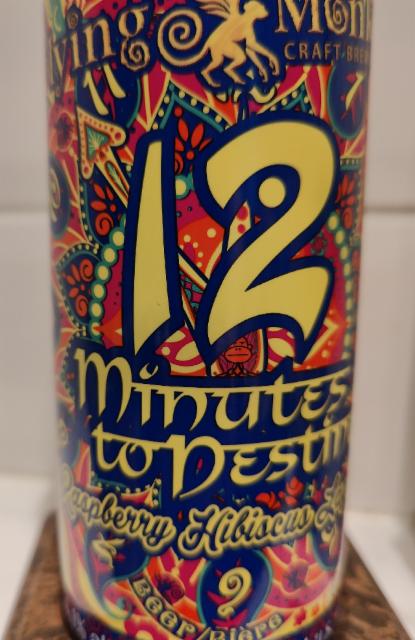 12 Minutes to Destiny: Raspberry Hibiscus Lager 4.1%, Flying Monkeys Craft Brewery, Canada