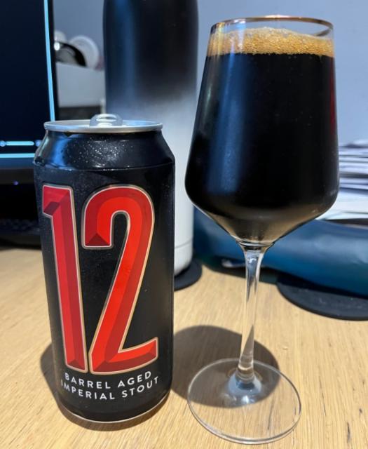 12|Barrel Aged Imperial Stout (Rye Whiskey Barrel) 12.3%, Brew By Numbers, England