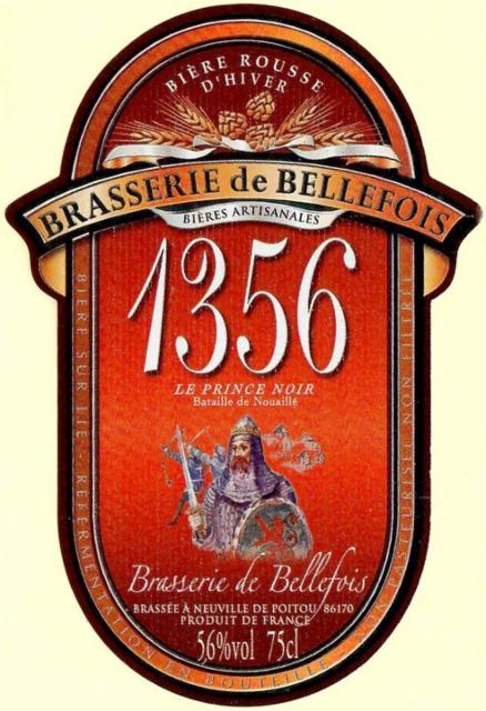 1356 Le Prince Noir 5.6%, Brasserie De Bellefois, France