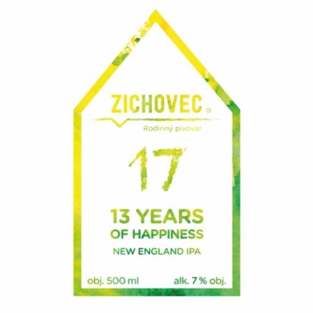 13 Years of Happiness 17 7.0%, Rodinný Pivovar Zichovec, Czech Republic
