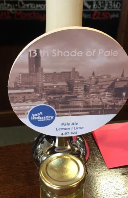 13th Shade Of Pale 4.6%, Lost Industry Brewing, England
