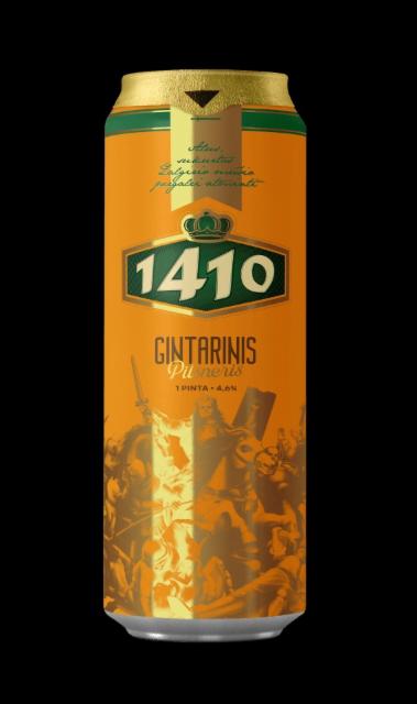 1410 Gintarinis Pilsneris 4.6%, Volfas Engelman (Olvi), Lithuania