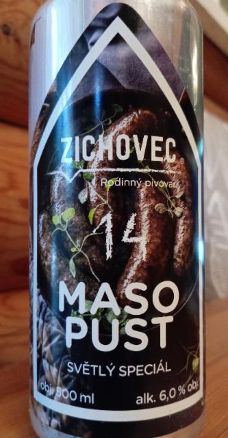 14 Masopust 6.0%, Rodinný Pivovar Zichovec, Czech Republic