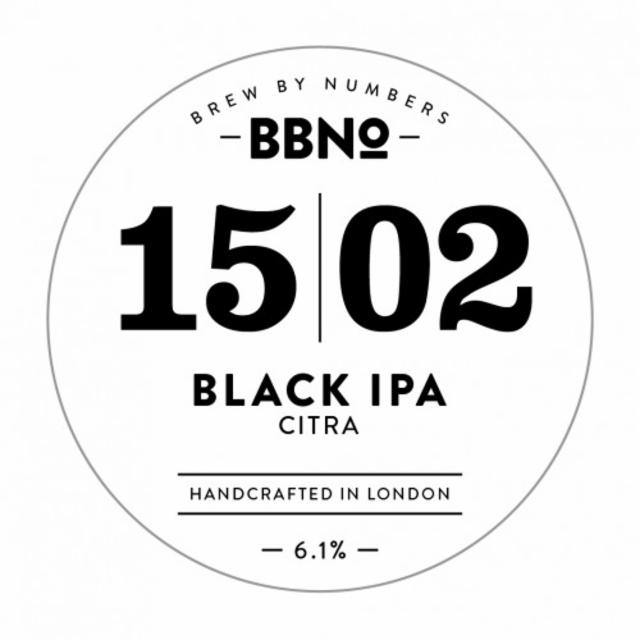 15|02 Black IPA - Citra 6.3%, Brew By Numbers, England