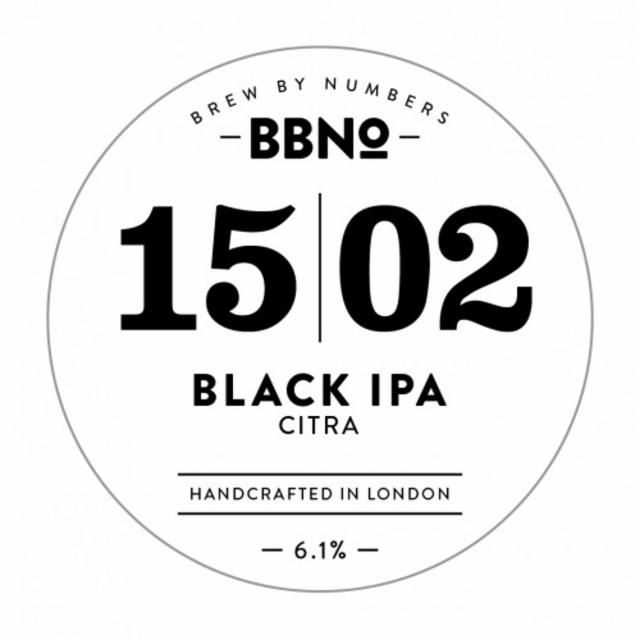 15|02 Black IPA - Citra 6.3%, Brew By Numbers, England