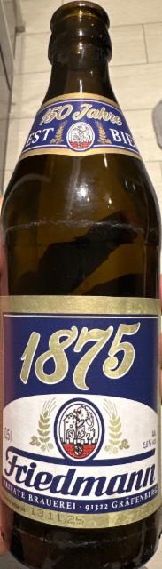 150 Jahre Festbier, Brauerei Friedmann