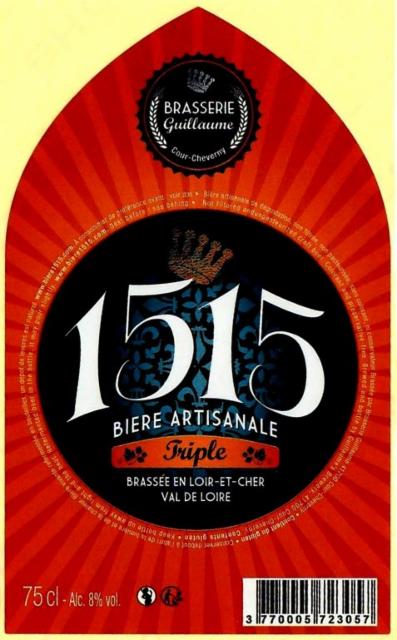 1515 Triple 8.0%, Brasserie Guillaume, France