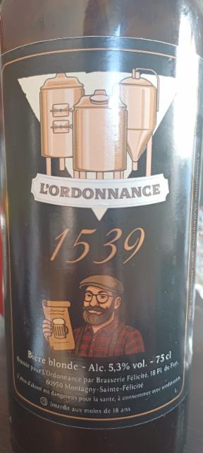 1539 5.3%, L'Ordonnance, France
