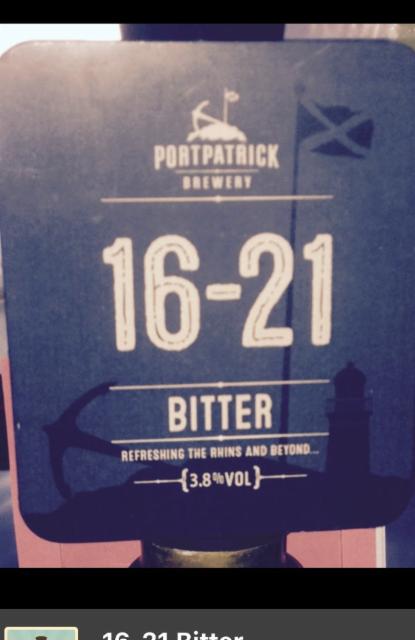 16-21 3.8%, Portpatrick Brewery Limited, Scotland