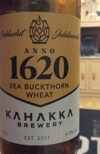 Anno 1620 Sea Buckthorn Wheat 4.0%, Kahakka Brewery, Finland