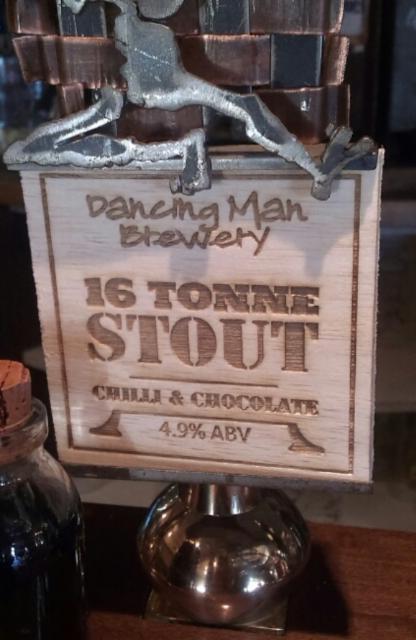 16 Tonne Stout 4.9%, Dancing Man Brewery, England