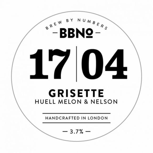 17|04 Grisette - Huell Melon & Nelson 3.7%, Brew By Numbers, England